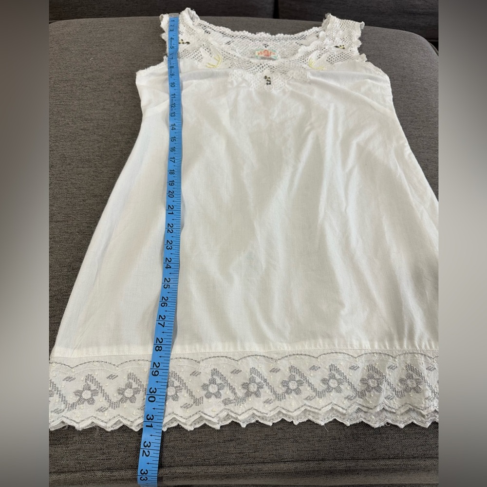 Free People White Crochet and Lace Detail Dress - Picture 8 of 8